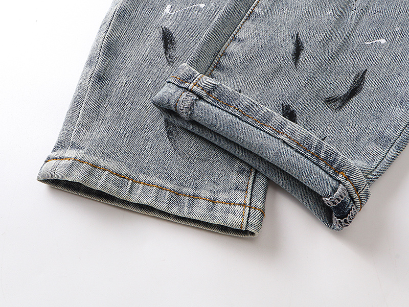 Amiri Distressed Light Blue Jeans H200 AM336