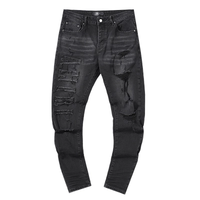 Amiri Distressed Slim Fit Gray Jeans H200 AM325 02