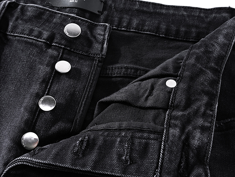 Amiri Distressed Slim Fit Gray Jeans H200 AM325