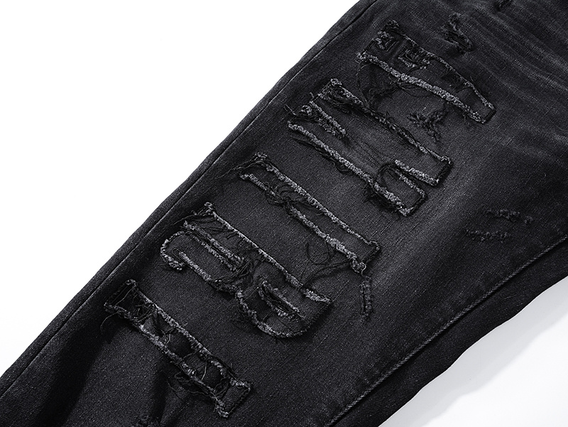 Amiri Distressed Slim Fit Gray Jeans H200 AM325