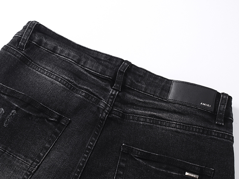 Amiri Hollywood Logo Black Jeans H200 AM348