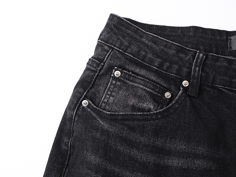 Amiri Hollywood Logo Black Jeans H200 AM348