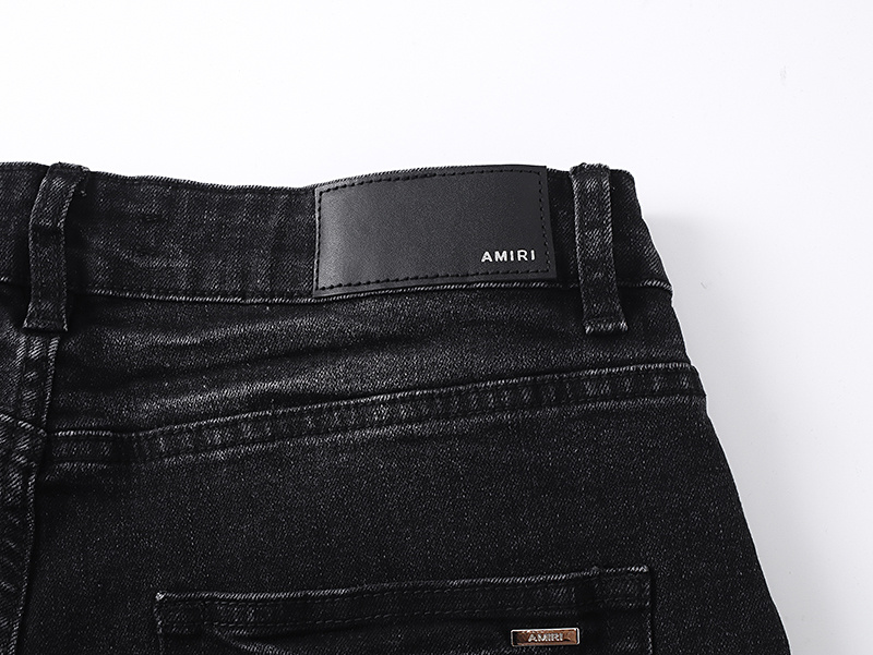 Amiri Hollywood Logo Black Jeans H200 AM348