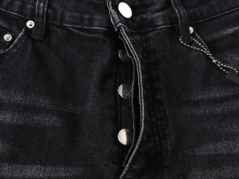 Amiri Hollywood Logo Black Jeans H200 AM348