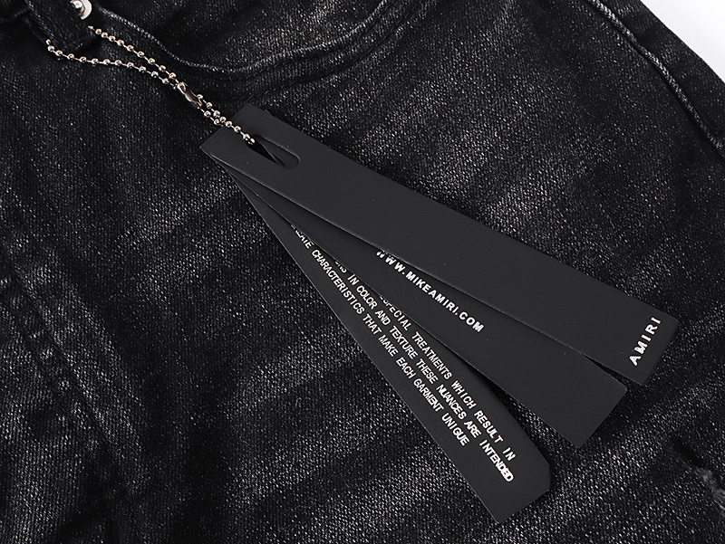 Amiri Hollywood Logo Black Jeans H200 AM348
