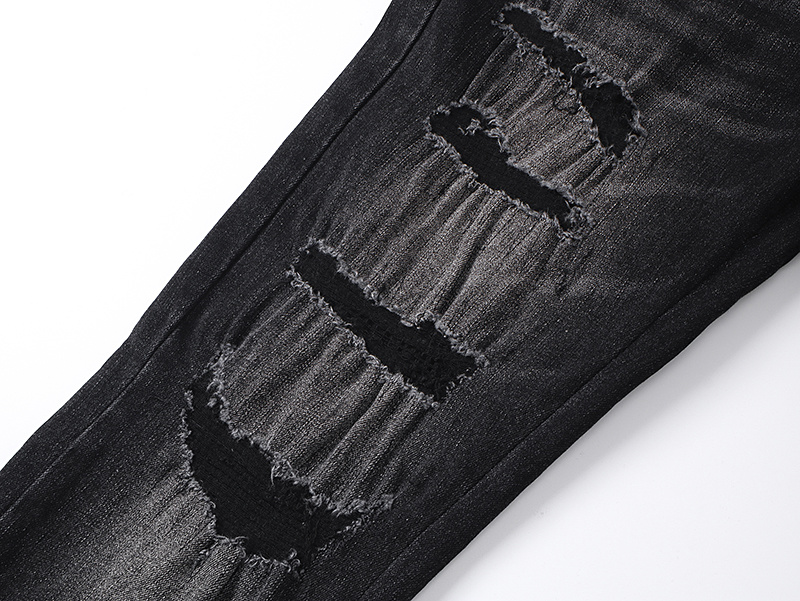 Amiri Hollywood Logo Black Jeans H200 AM348