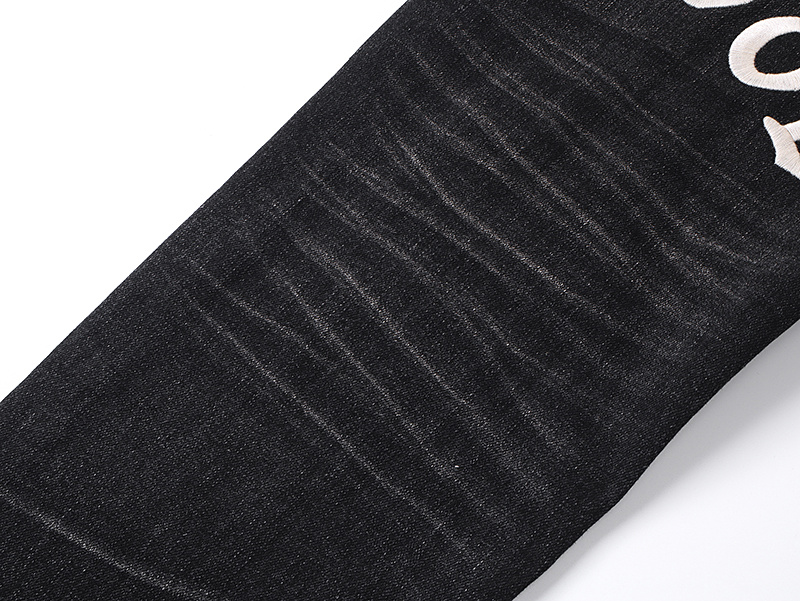 Amiri Hollywood Logo Black Jeans H200 AM348