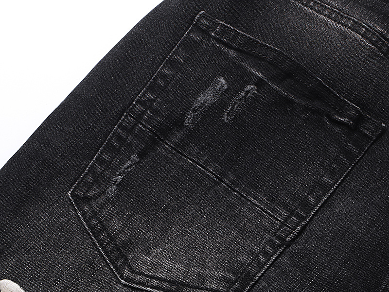 Amiri Hollywood Logo Black Jeans H200 AM348