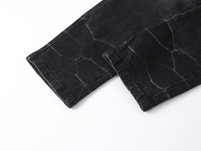 Amiri Hollywood Logo Black Jeans H200 AM348