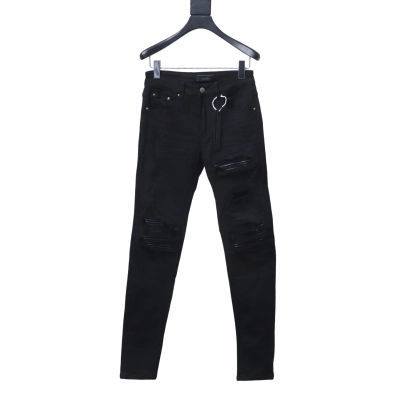 Amiri Knife Cut Distressed Jeans Black H200 AM601 01