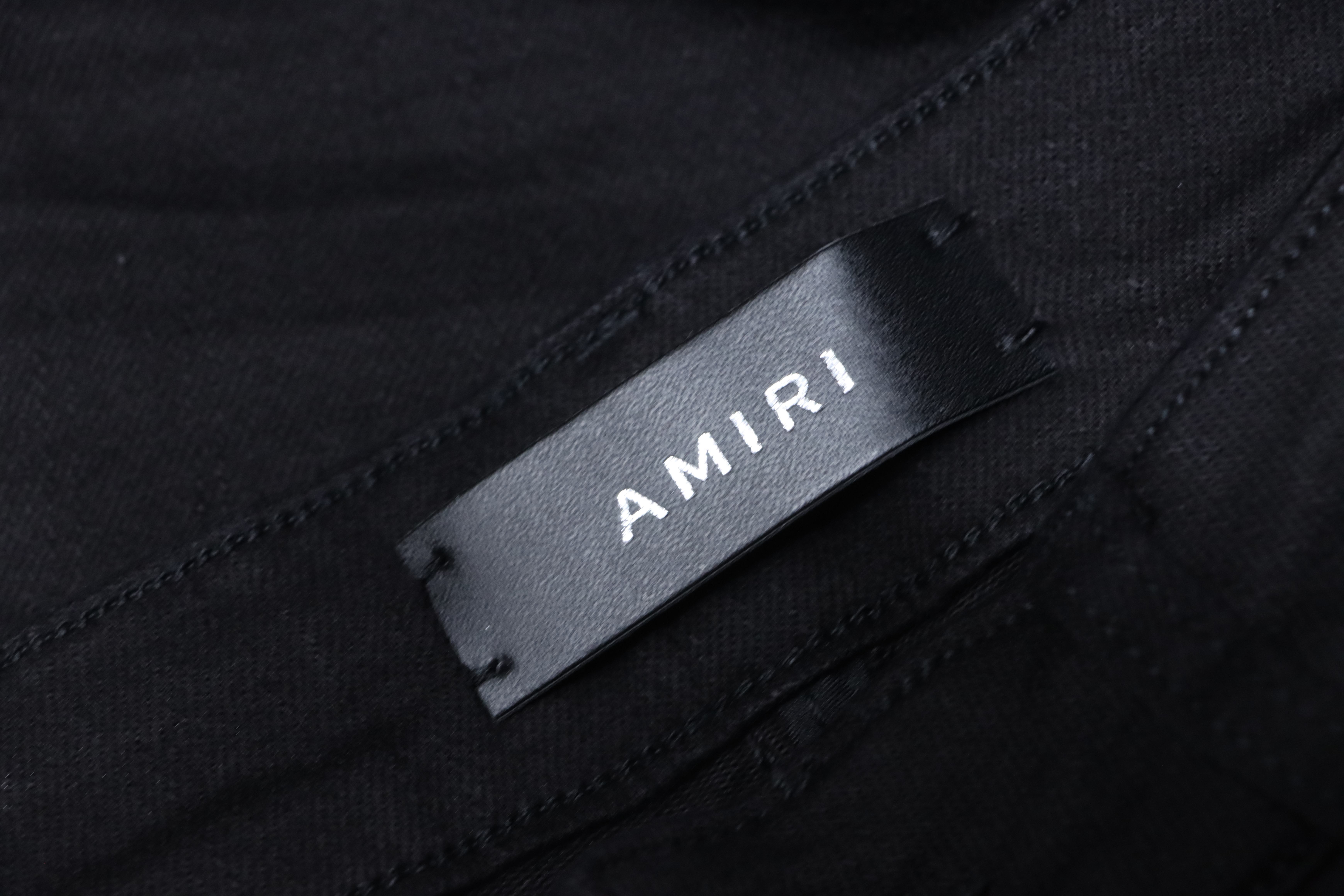 Amiri Knife Cut Distressed Jeans Black H200 AM601