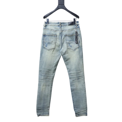 Amiri Knife Cut Distressed Jeans Blue H200 AM607 02