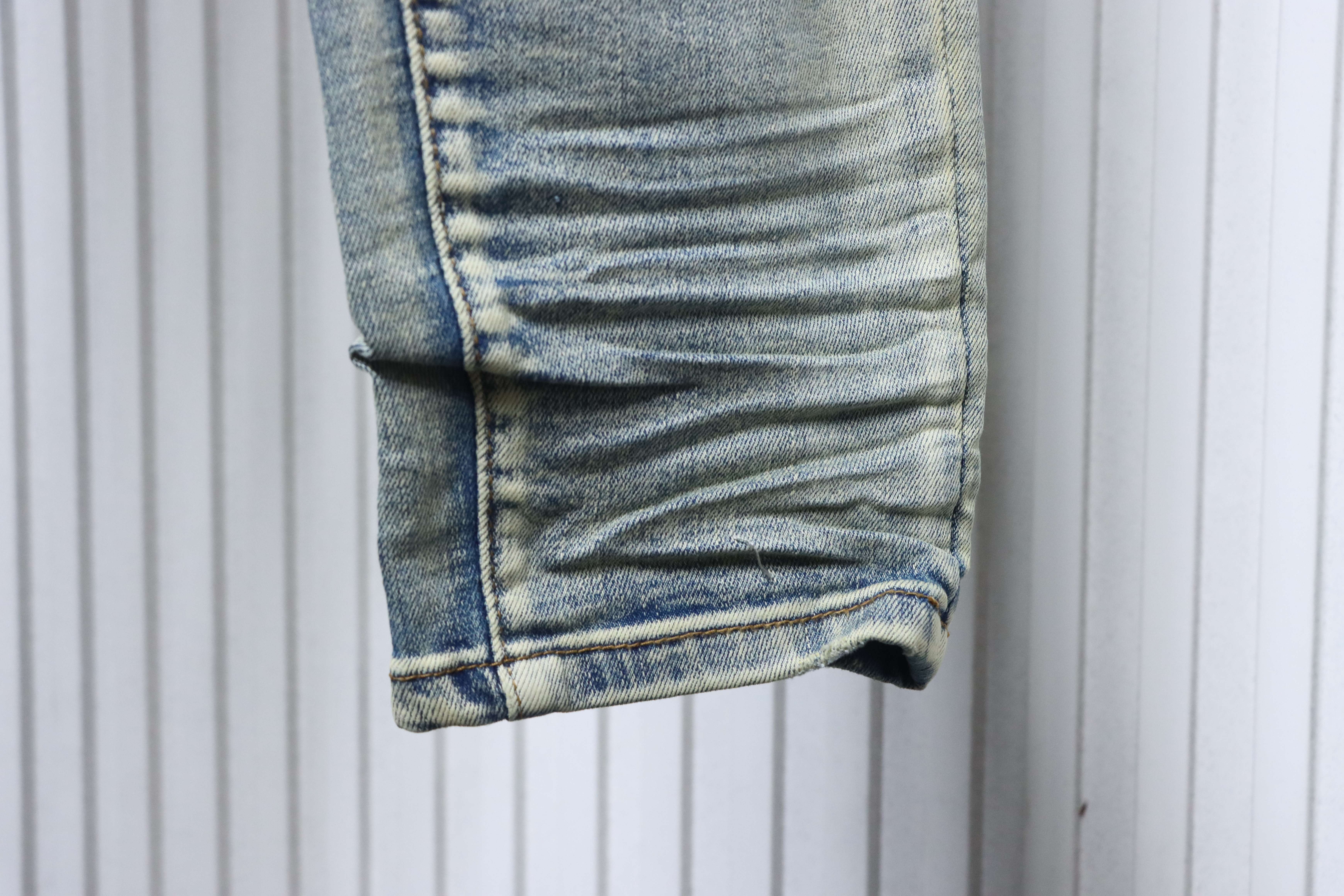 Amiri Knife Cut Distressed Jeans Blue H200 AM607