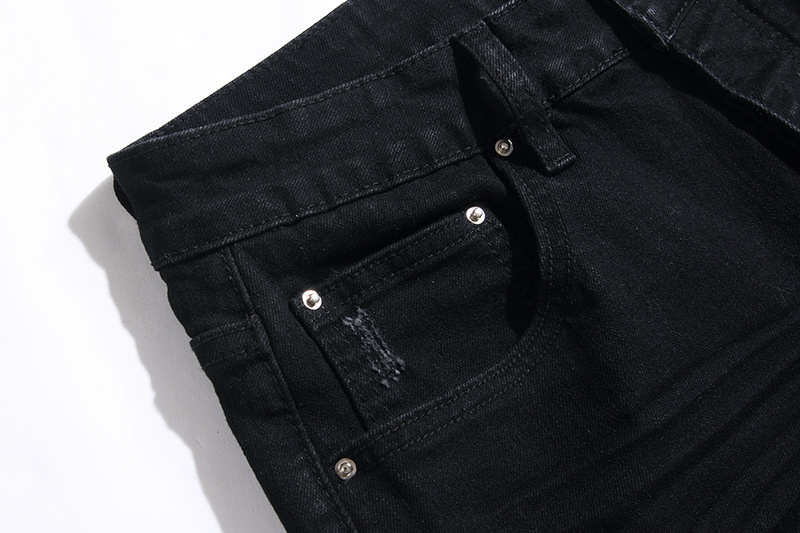 Amiri Logo Patch Black Jeans H200 AM301