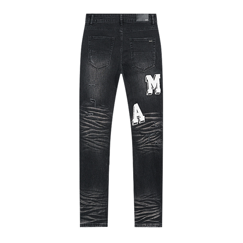 Amiri Logo Patch Black Jeans H200 AM327