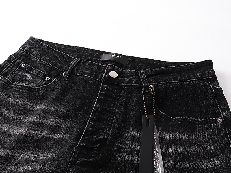 Amiri Logo Patch Black Jeans H200 AM327