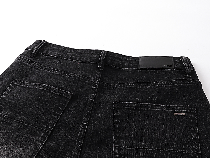 Amiri Logo Patch Black Jeans H200 AM327