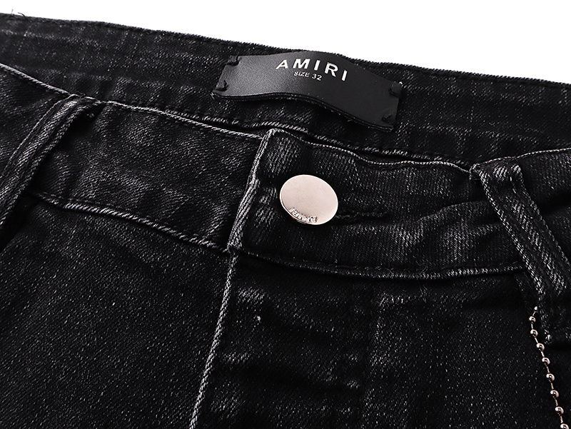 Amiri Logo Patch Black Jeans H200 AM327