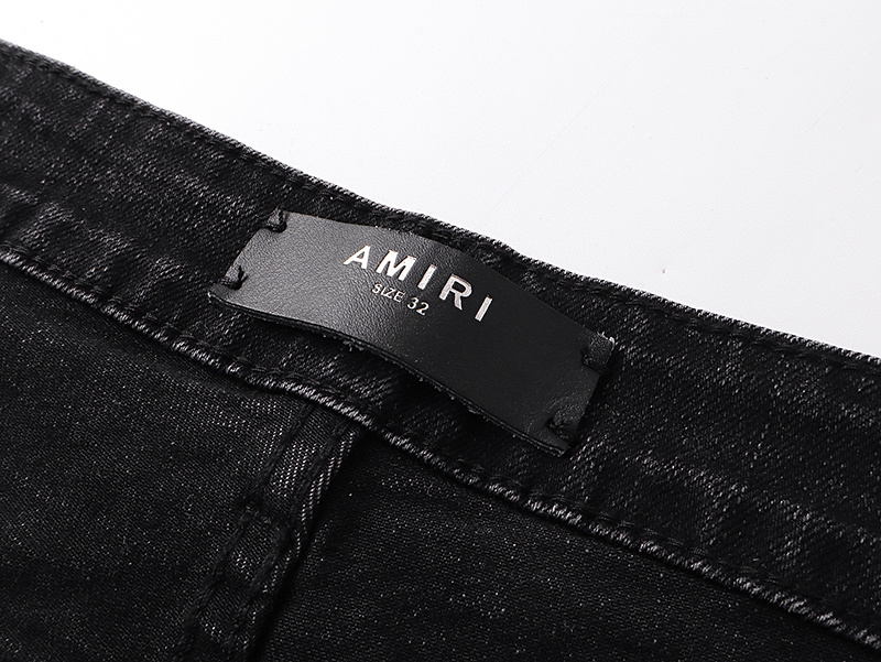 Amiri Logo Patch Black Jeans H200 AM327