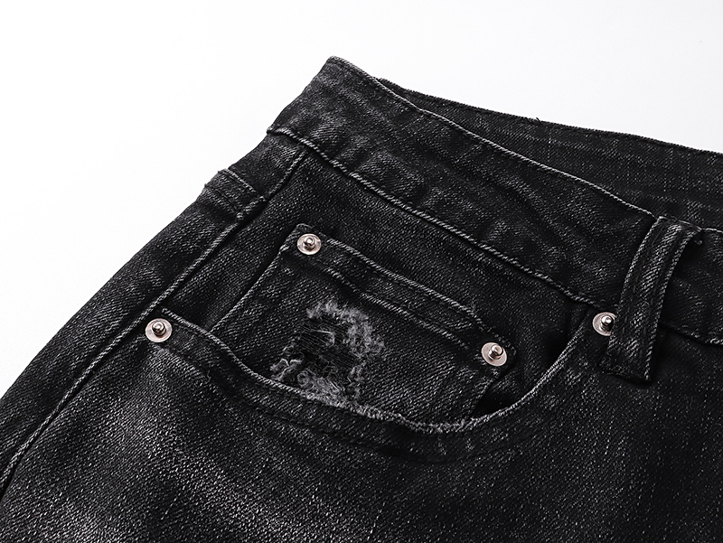 Amiri Logo Patch Black Jeans H200 AM327