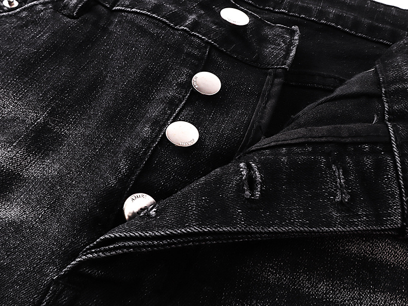 Amiri Logo Patch Black Jeans H200 AM327