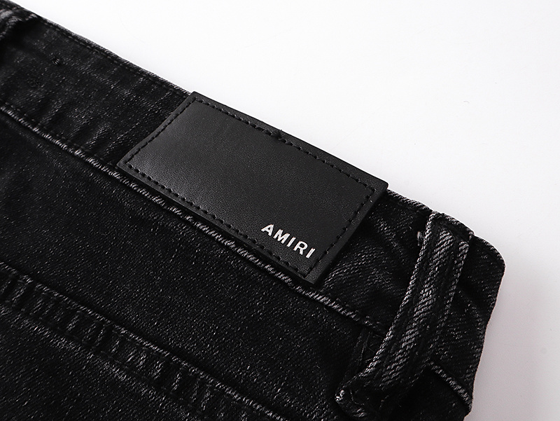 Amiri Logo Patch Black Jeans H200 AM327