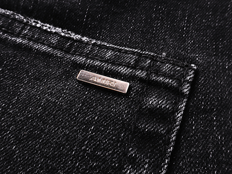 Amiri Logo Patch Black Jeans H200 AM327