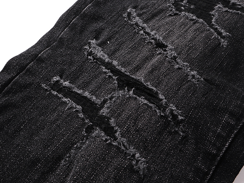 Amiri Logo Patch Black Jeans H200 AM327