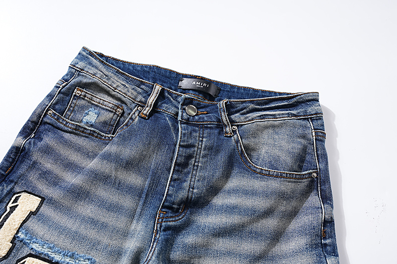 Amiri Logo Patch Blue Jeans H200 AM311