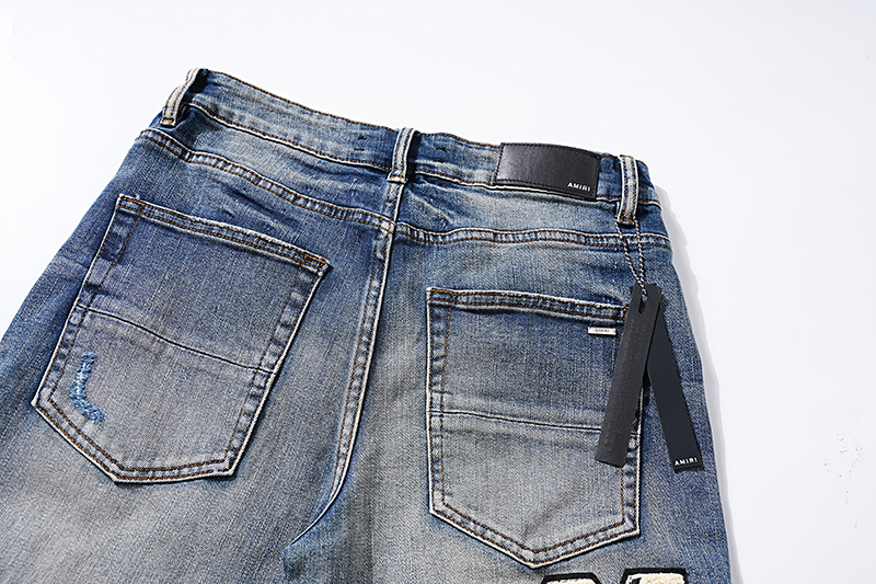 Amiri Logo Patch Blue Jeans H200 AM311