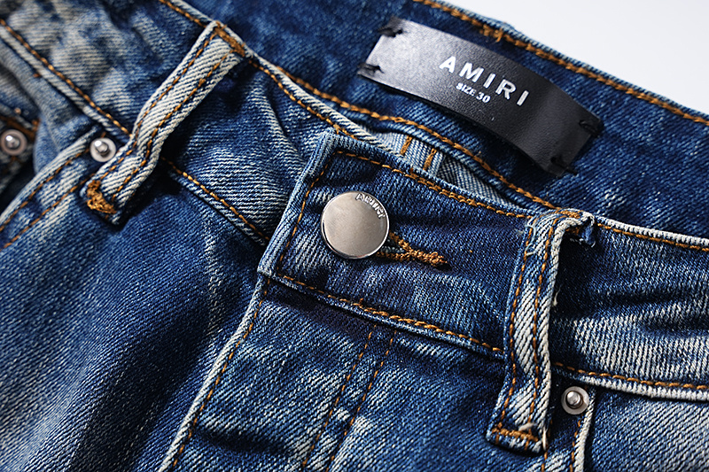 Amiri Logo Patch Blue Jeans H200 AM311