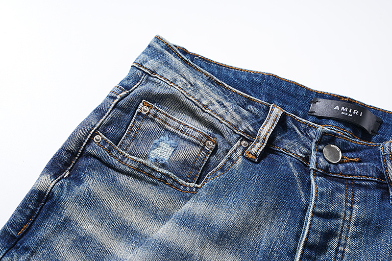 Amiri Logo Patch Blue Jeans H200 AM311