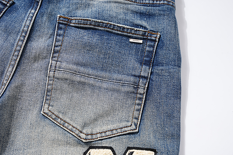 Amiri Logo Patch Blue Jeans H200 AM311