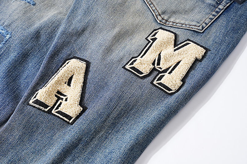 Amiri Logo Patch Blue Jeans H200 AM311