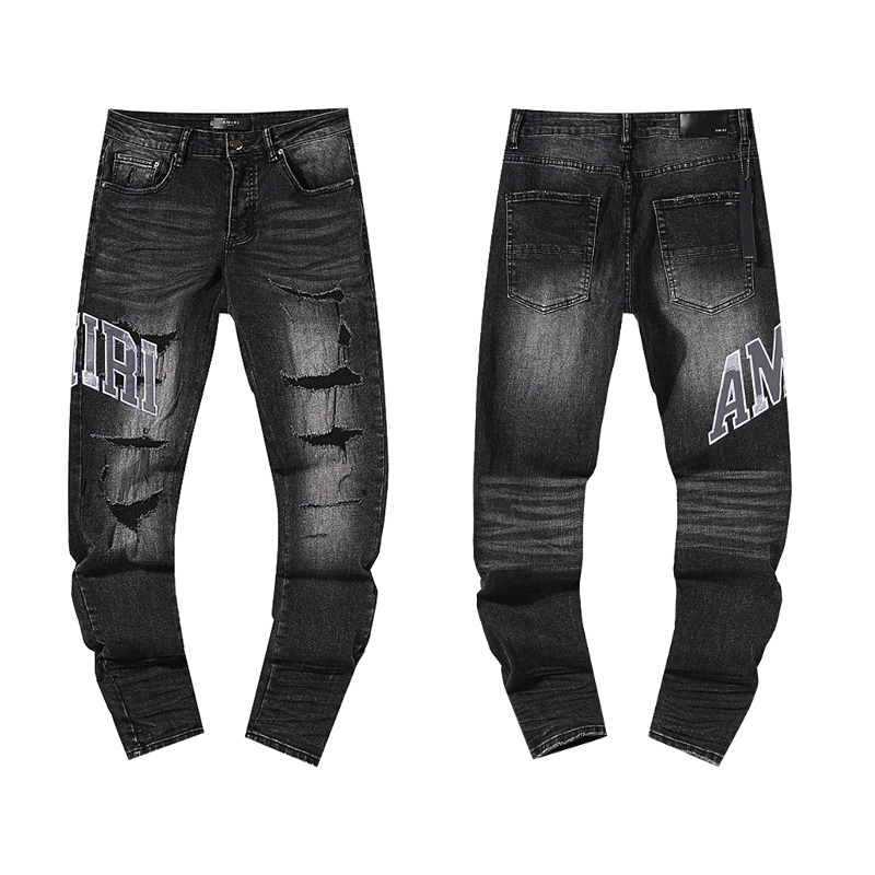 Amiri Logo Patch Light Blue Jeans H200 AM321