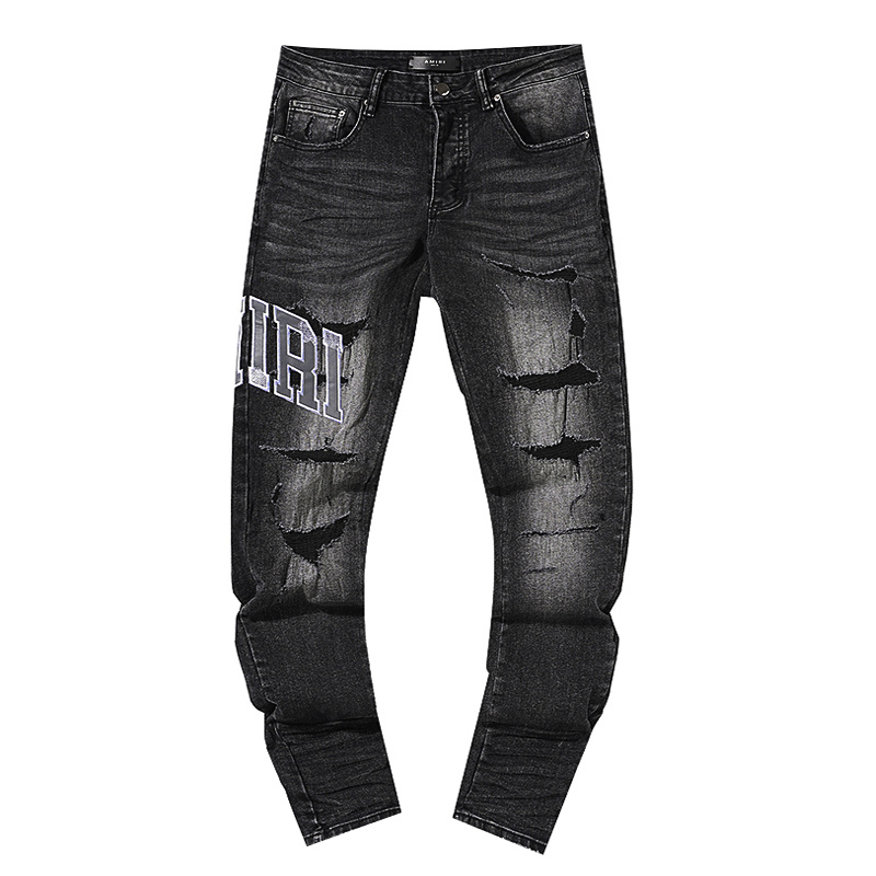 Amiri Logo Patch Light Blue Jeans H200 AM321
