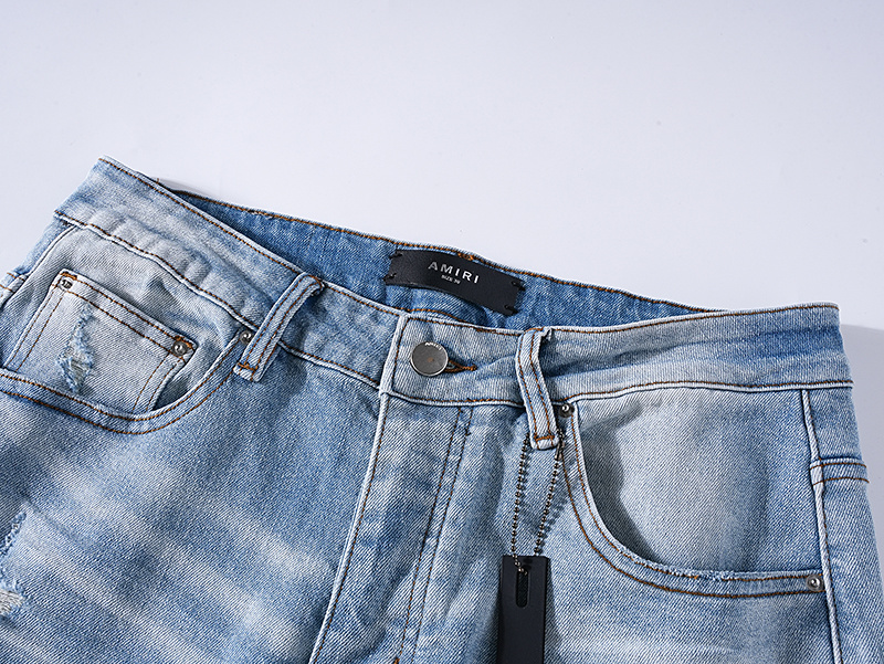 Amiri Logo Patch Light Blue Jeans H200 AM324