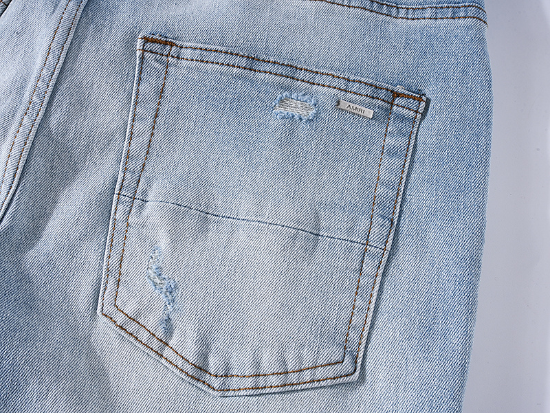 Amiri Logo Patch Light Blue Jeans H200 AM324