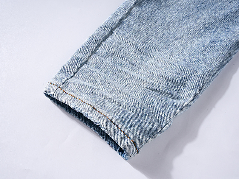Amiri Logo Patch Light Blue Jeans H200 AM324
