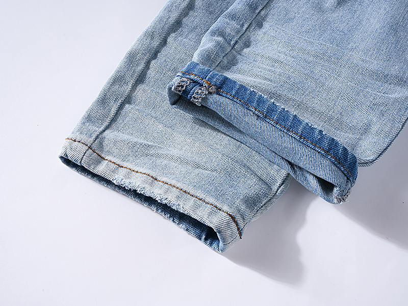 Amiri Logo Patch Light Blue Jeans H200 AM324