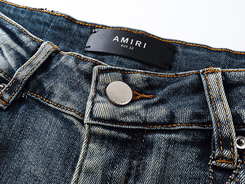 Amiri Logo Patch Light Blue Jeans H200 AM339
