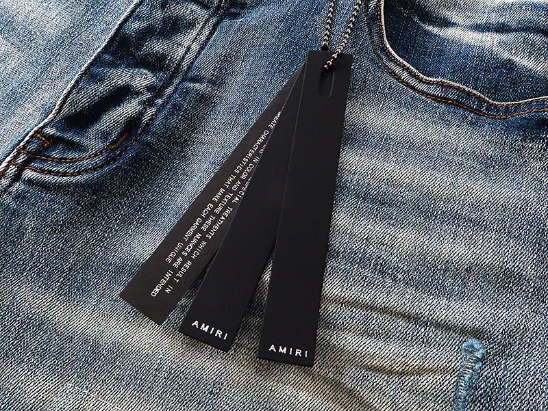 Amiri Logo Patch Light Blue Jeans H200 AM340