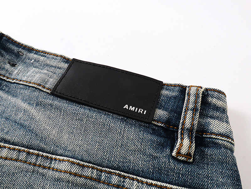 Amiri Logo Patch Light Blue Jeans H200 AM340