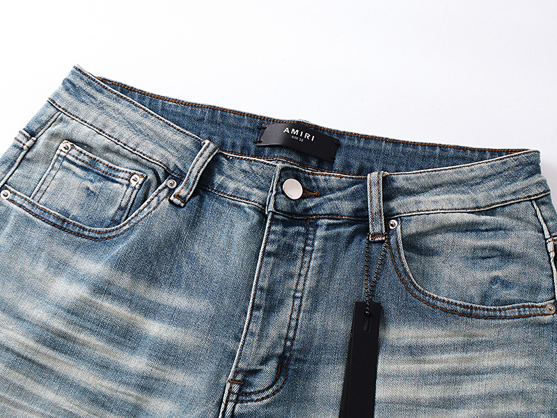 Amiri Logo Patch Light Blue Jeans H200 AM347