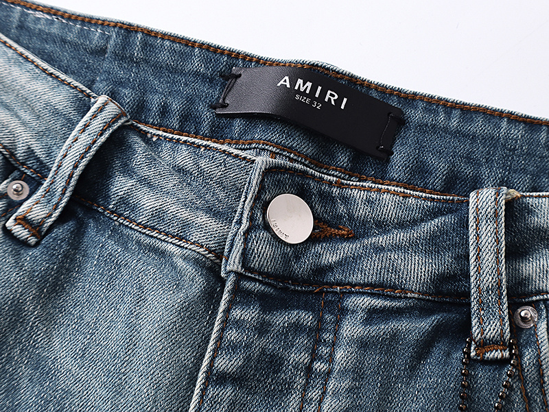 Amiri Logo Patch Light Blue Jeans H200 AM347