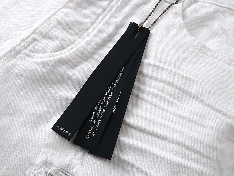 Amiri Logo Patch White Jeans H200 AM333