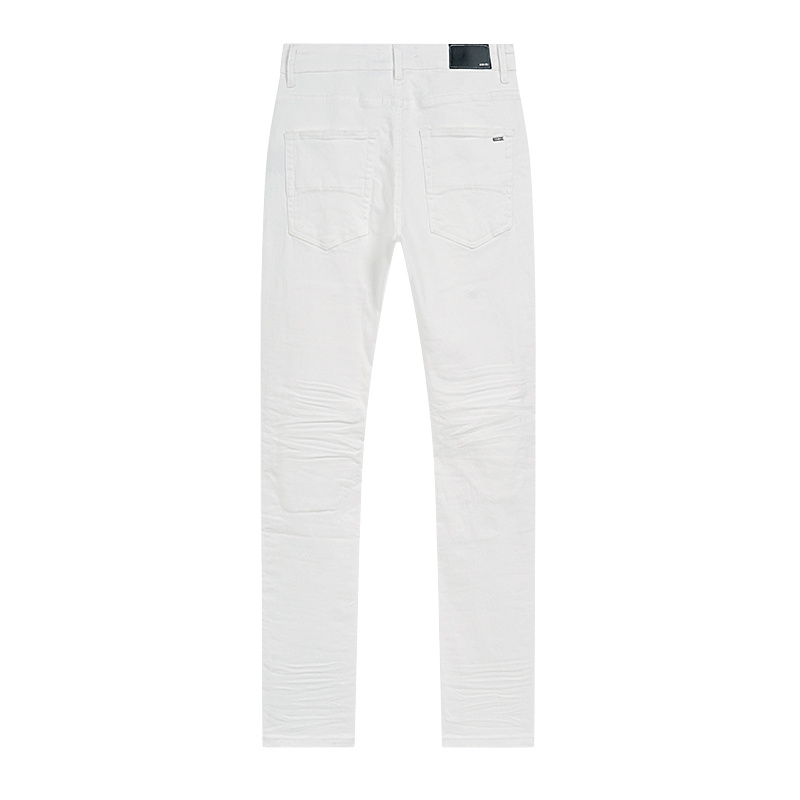 Amiri Logo Patch White Jeans H200 AM334