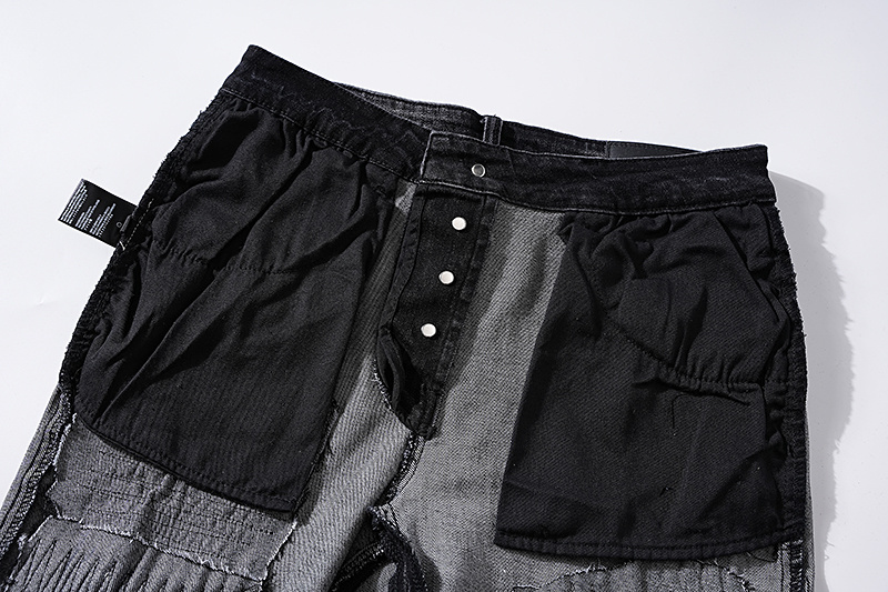 Amiri Moto Distressed Black Jeans H200 AM313