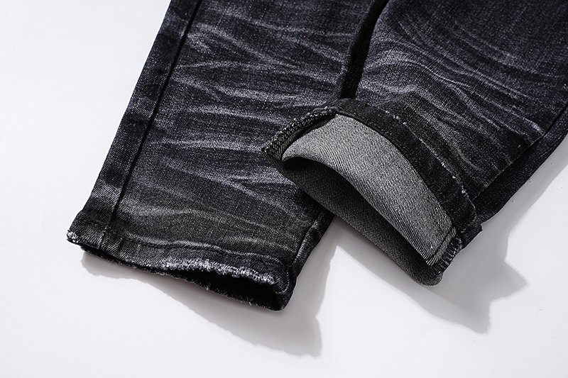 Amiri Moto Distressed Black Jeans H200 AM313