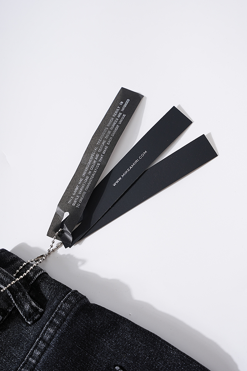 Amiri Moto Distressed Black Jeans H200 AM313
